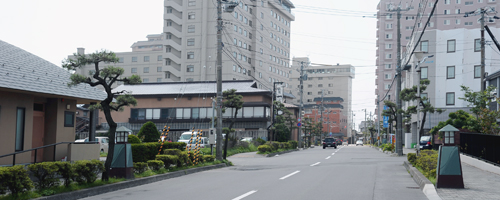 湯の川温泉街